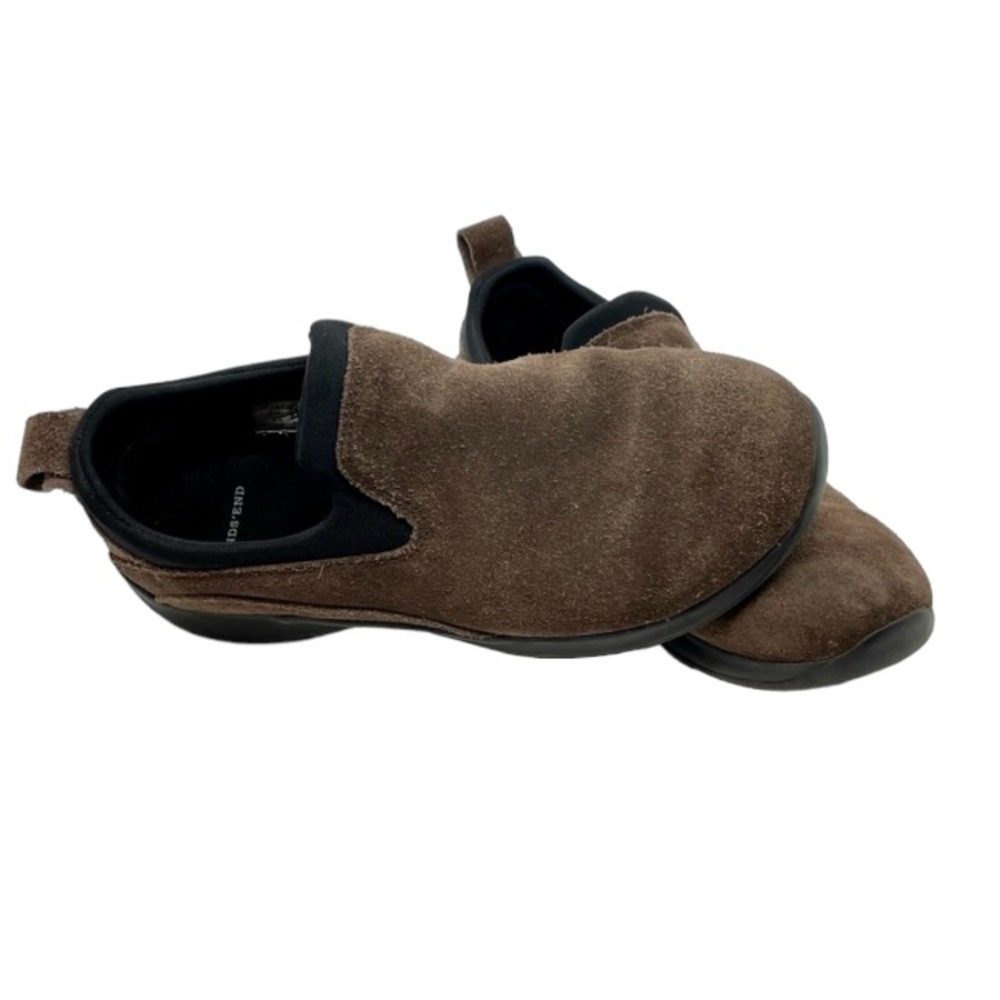 Lands End Chocolate Suede Slip On Shoe Size 4
